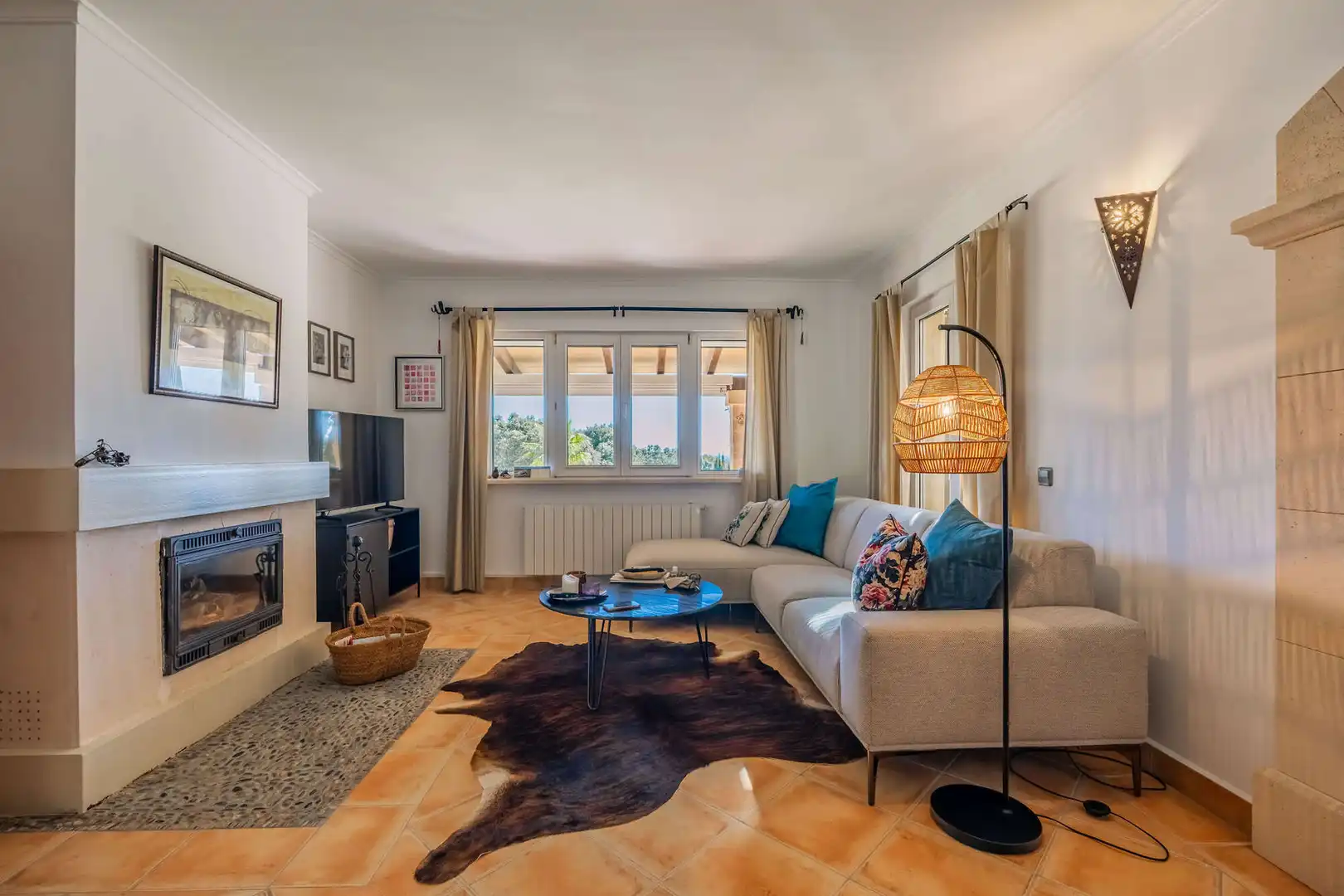Sala d'estar de Finca rústica en venda en Son Servera amb Aire condicionat, Calefacció i Terrassa