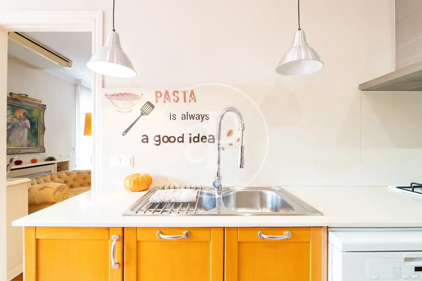 Kitchen of Flat for rent in Barcelona  with Air Conditioner, Heating and Terrace
