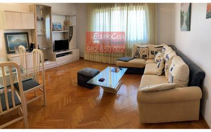 Living room of Duplex for sale in Lugo Capital  with Private garden, Parquet flooring and Terrace