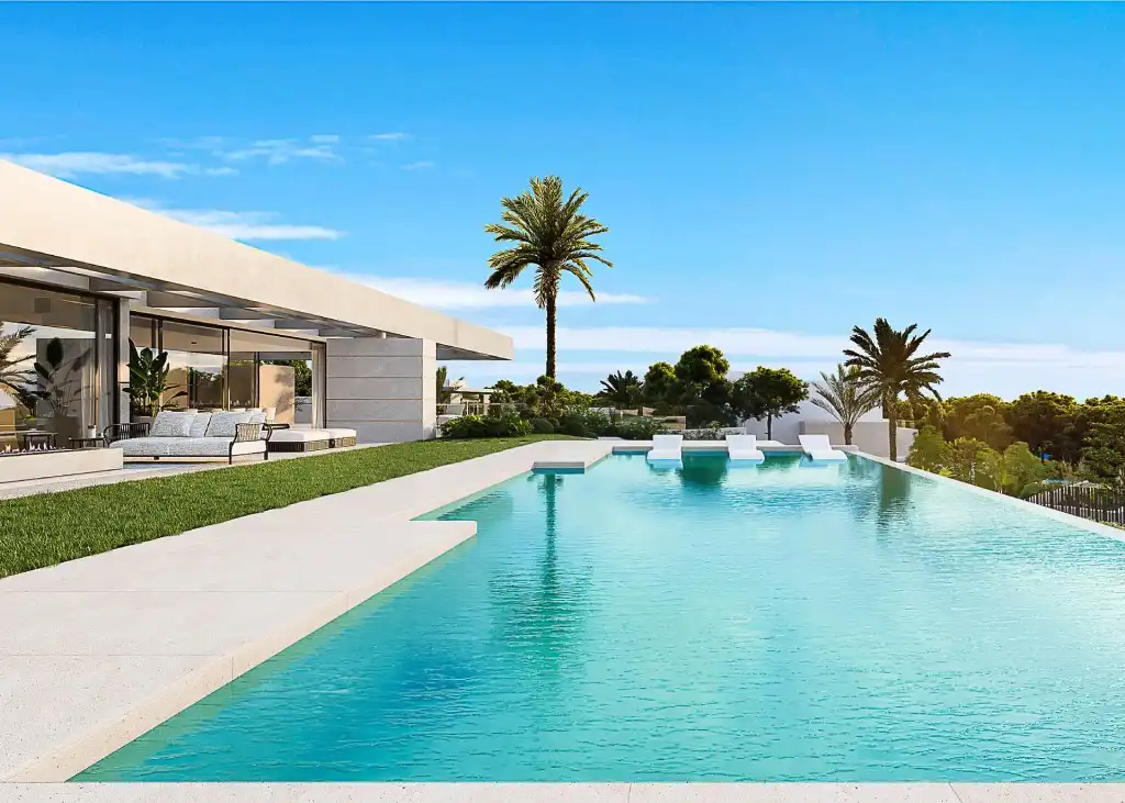 Piscina de Casa o xalet en venda en Marbella amb Aire condicionat, Calefacció i Jardí privat