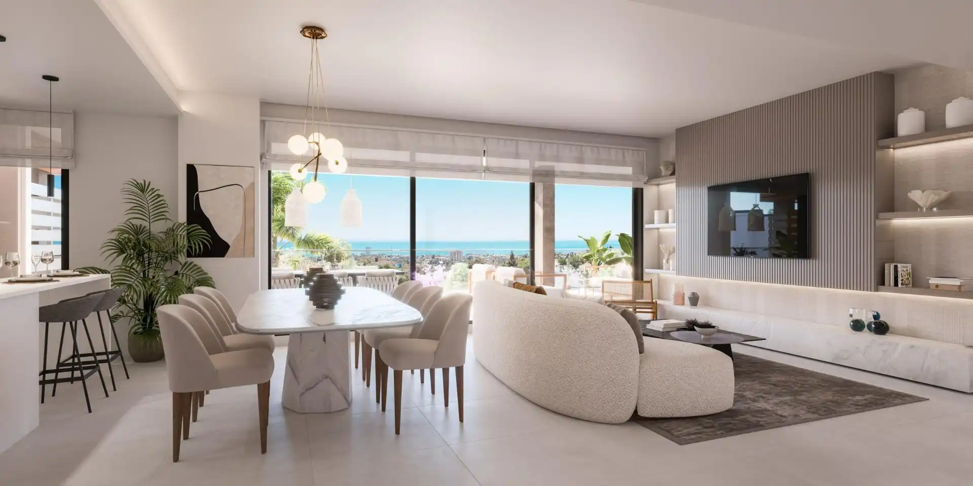 Living room of Attic for sale in Marbella  with Air Conditioner, Heating and Private garden