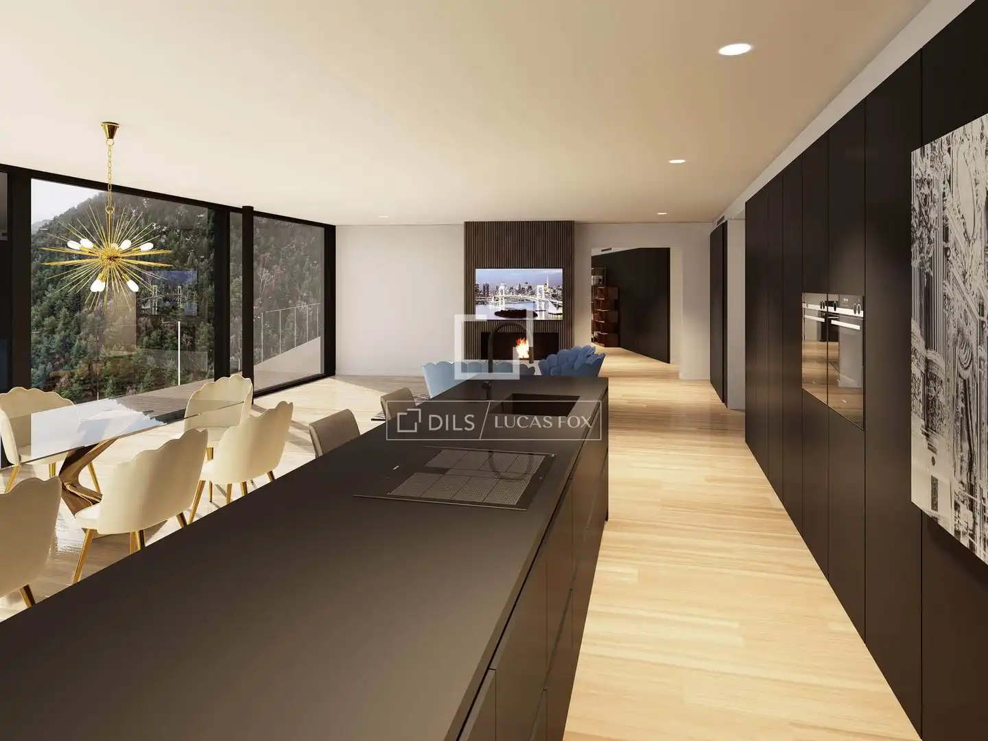 Sala de estar de Piso en venta en Ordino con Aire acondicionado, Calefacción y Parquet