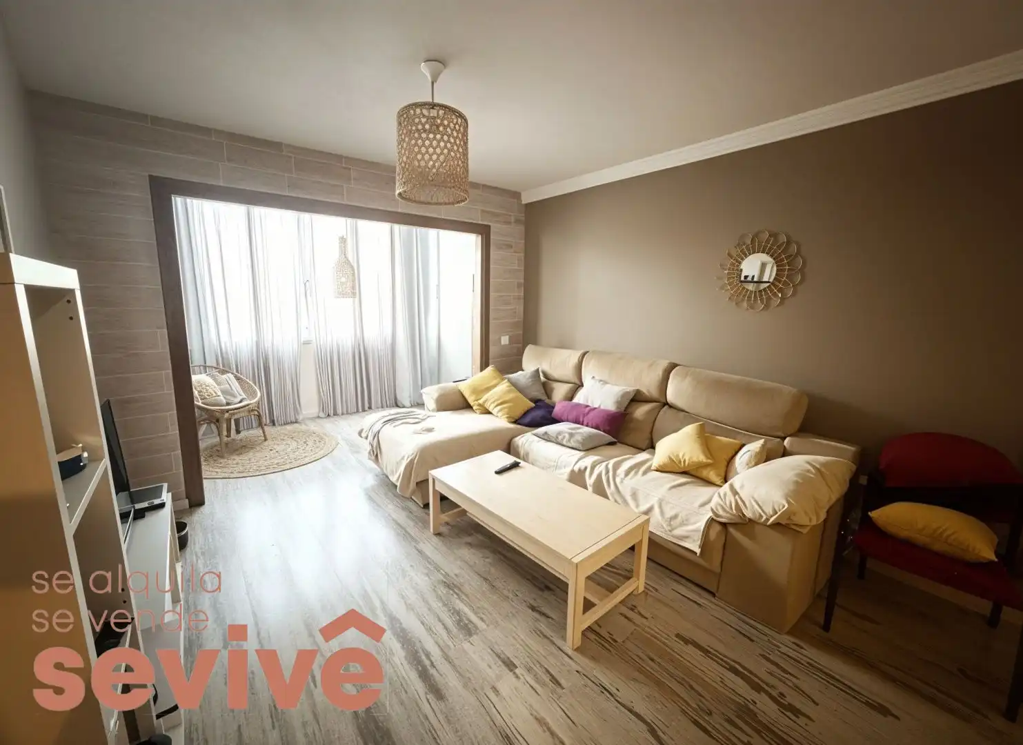 Sala de estar de Piso en venta en Granadilla de Abona con Terraza, Amueblado y Balcón