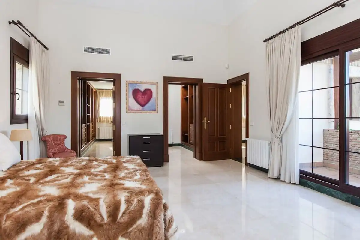 Bedroom of Houses for rent in Mijas  with Air Conditioner, Private garden and Terrace