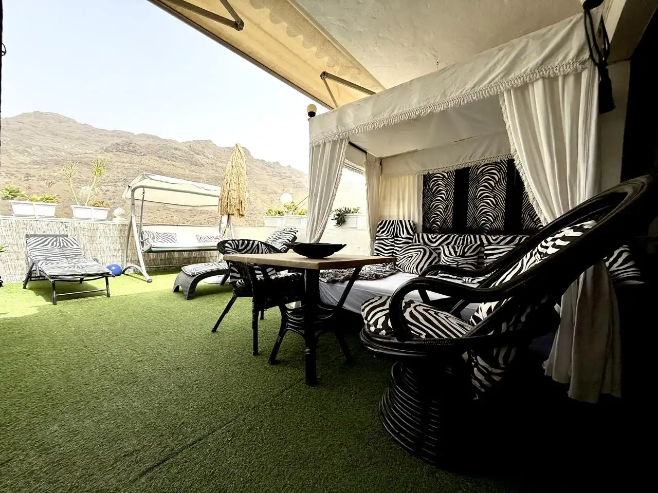 Terrassa de Casa o xalet en venda en Mogán amb Aire condicionat, Jardí privat i Terrassa