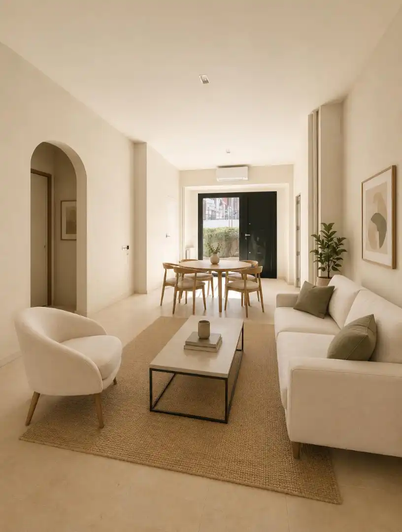 Wohnzimmer von Erdgeschoss zum Verkauf in Madrid mit Klimaanlage, Heizung und Ofen