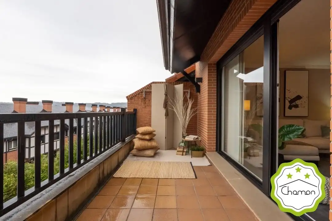 Terraza de Casa adosada en venta en Bilbao  con Calefacción, Jardín privado y Terraza