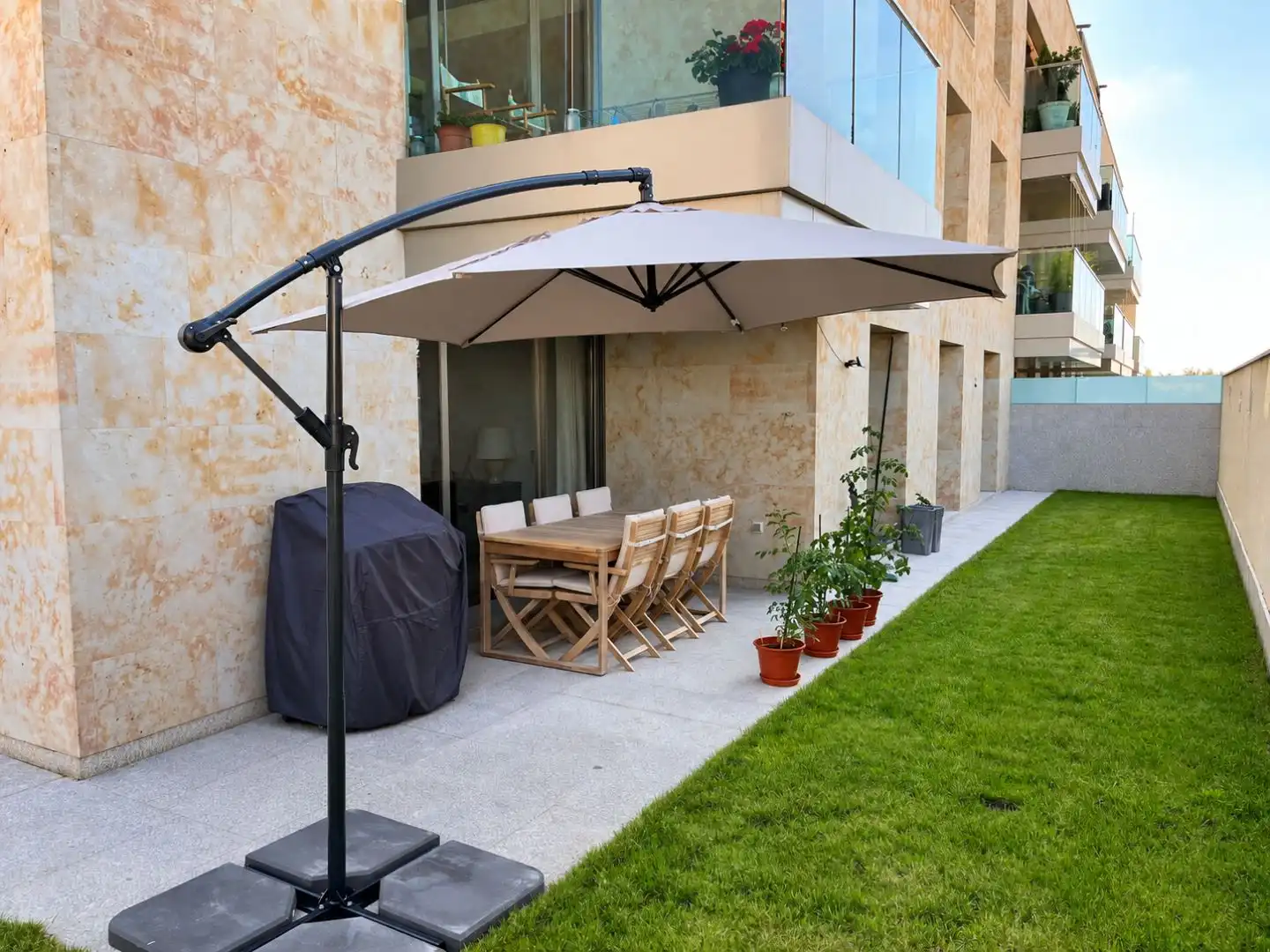 Terrace of Flat for sale in Aldeatejada  with Air Conditioner, Heating and Private garden
