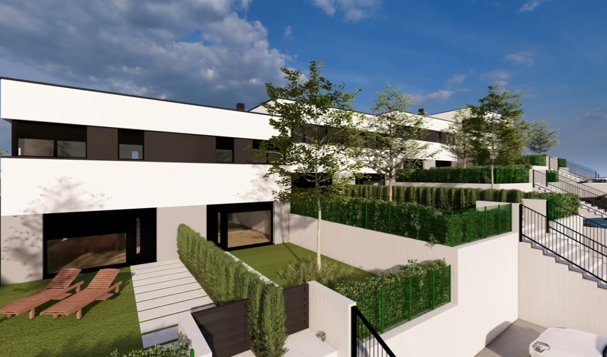 Vista exterior de Casa o xalet en venda en Vacarisses amb Terrassa