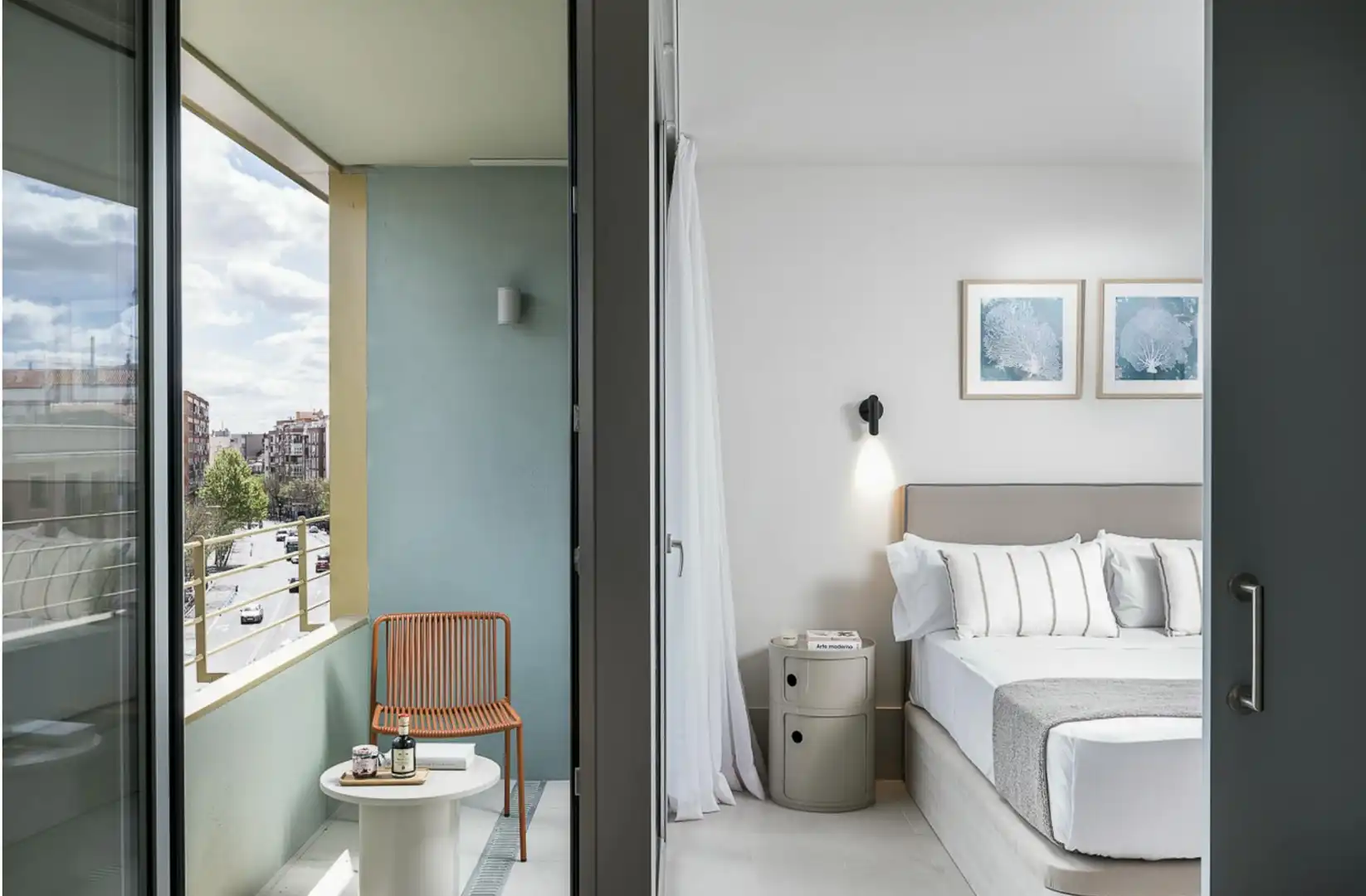Bedroom of Flat for rent in Madrid  with Private garden, Furnished and Washing machine