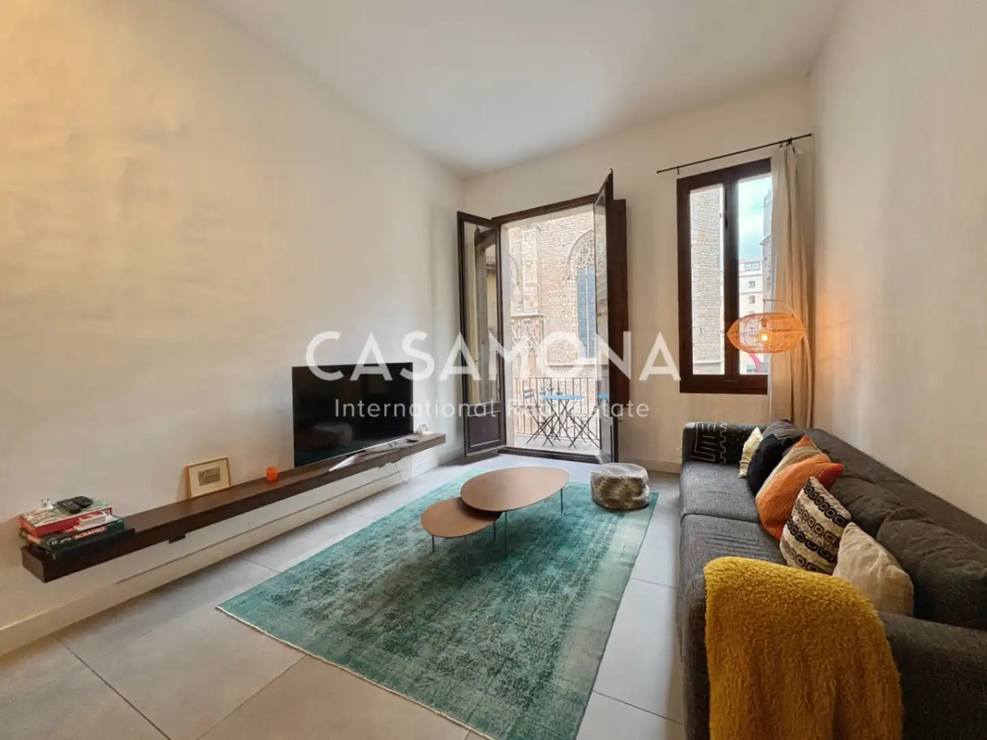 Wohnzimmer von Maisonette zur Miete in Barcelona mit Klimaanlage, Heizung und Abstellraum