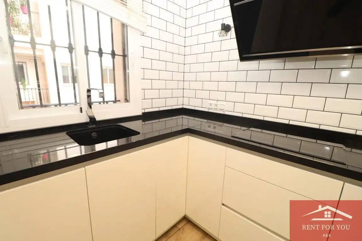 Cocina de Piso de alquiler en Alhaurín El Grande con Aire acondicionado