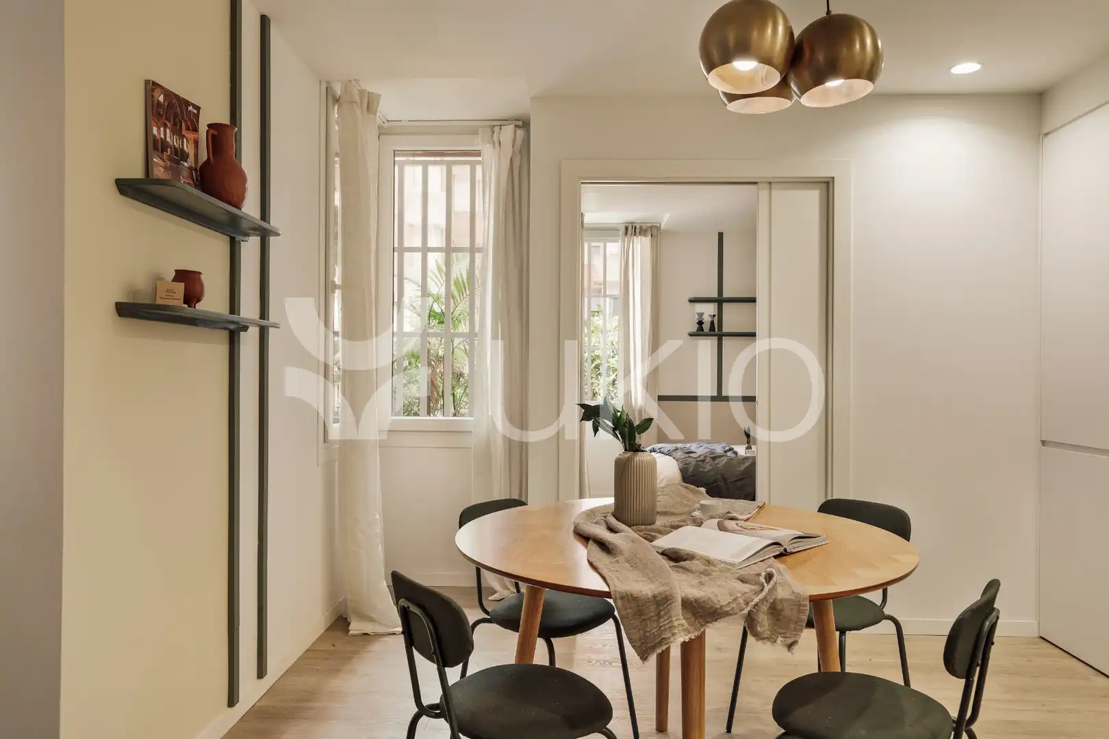 Esszimmer von Wohnungen zur Miete in Barcelona mit Klimaanlage, Heizung und Möbliert