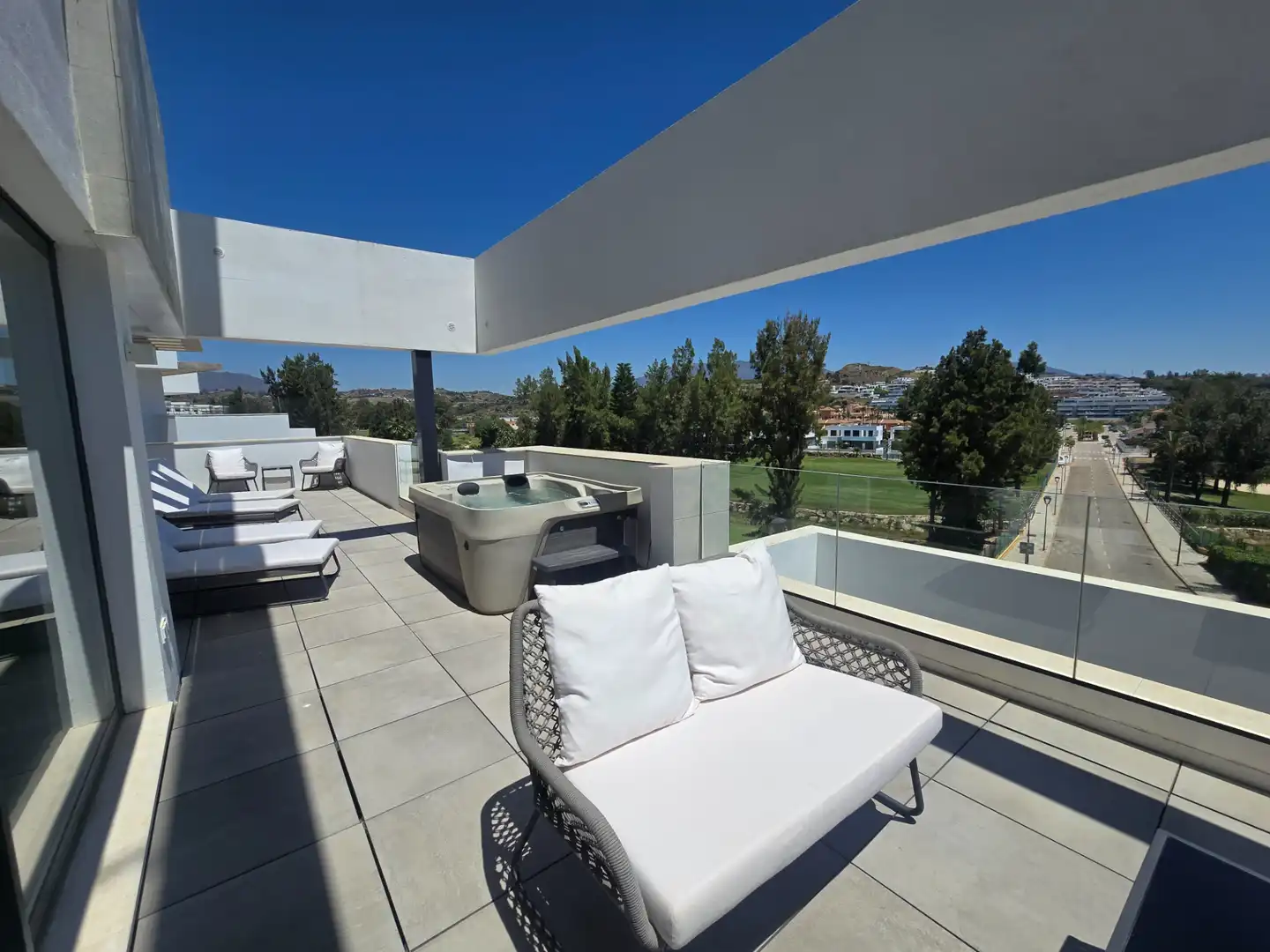 Terrace of Flat for sale in Mijas  with Air Conditioner, Heating and Terrace
