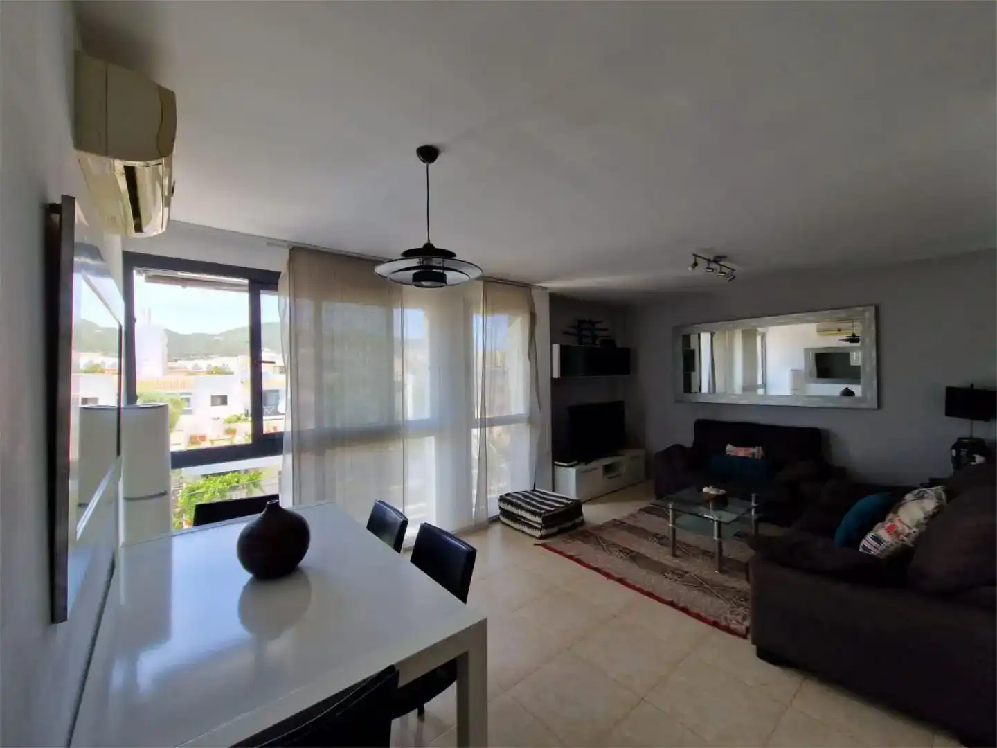 Sala d'estar de Àtic en venda en Eivissa amb Aire condicionat, Moblat i Balcó