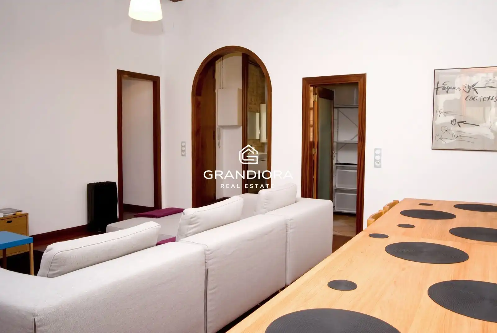 Sala d'estar de Àtic de lloguer en Ciutat Vella