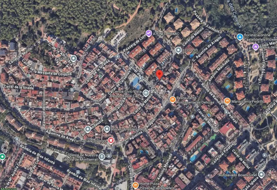 Vista exterior de Residencial en venda en Castelldefels