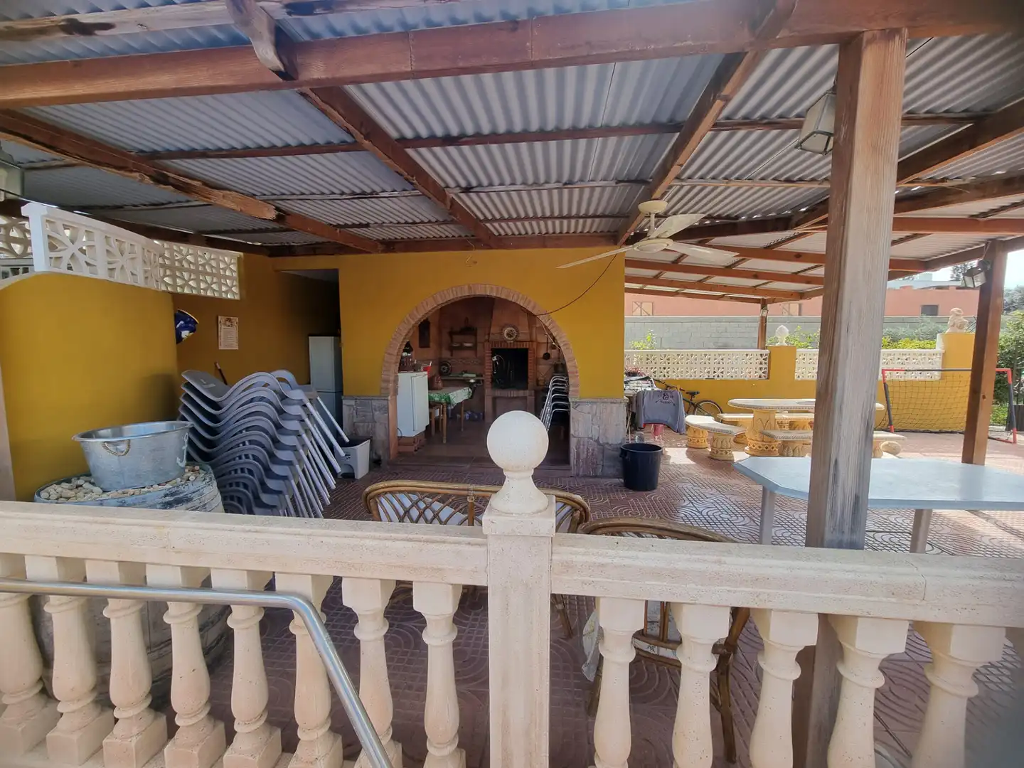 Terraza de Finca rústica en venta en Pechina con Aire acondicionado, Calefacción y Jardín privado