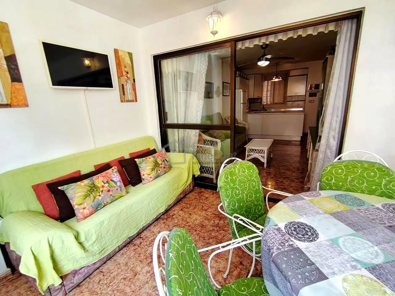 Living room of Flat for sale in Finestrat  with Air Conditioner, Terrace and Swimming Pool
