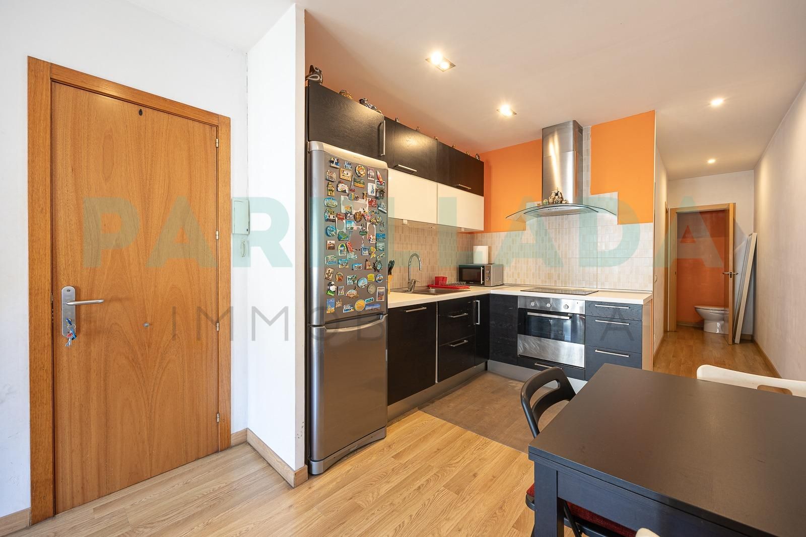 Cocina de Piso en venta en Badalona con Aire acondicionado, Parquet y Terraza