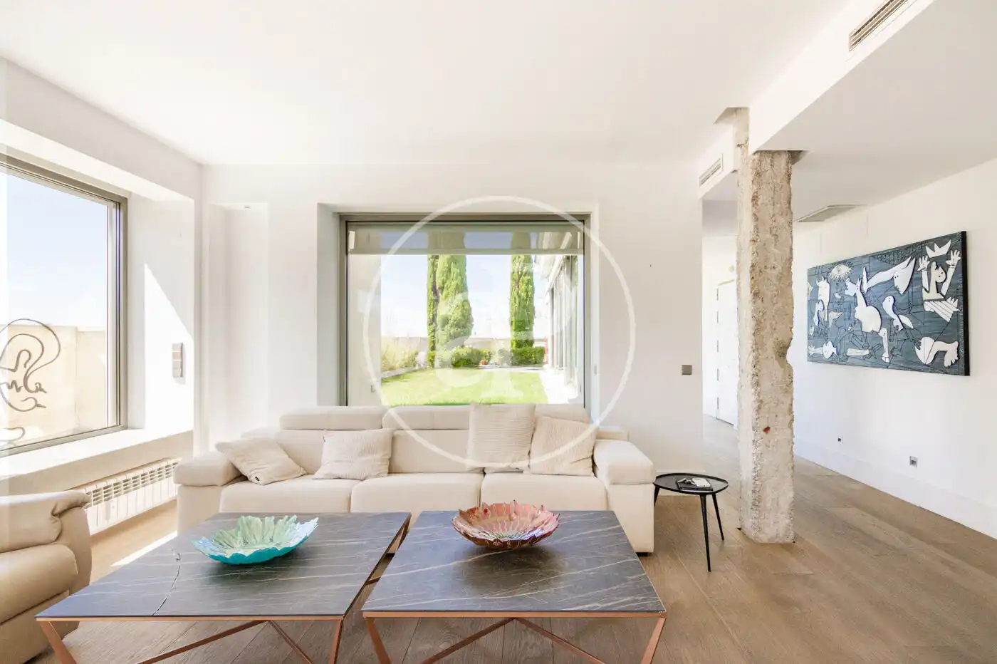 Sala de estar de Ático en venta en Madrid con Aire acondicionado, Calefacción y Jardín privado