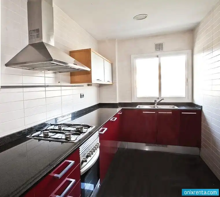 Kitchen of Flat for rent in Sant Cugat del Vallès  with Heating, Parquet flooring and Terrace