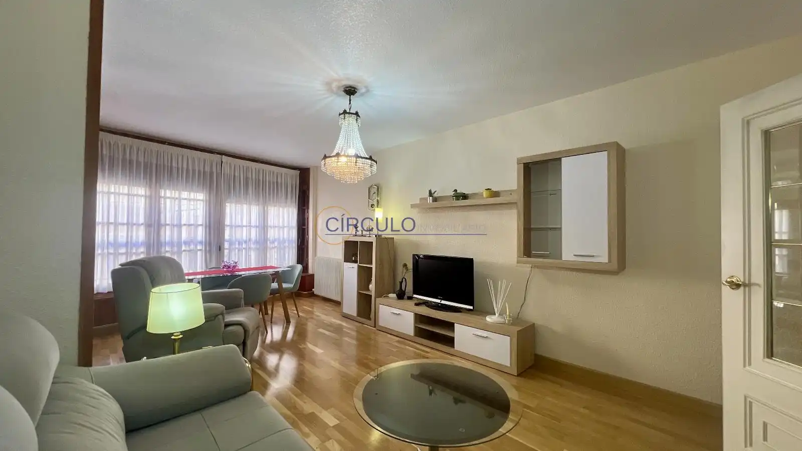 Sala de estar de Piso en venta en Lorca con Calefacción, Trastero y Amueblado