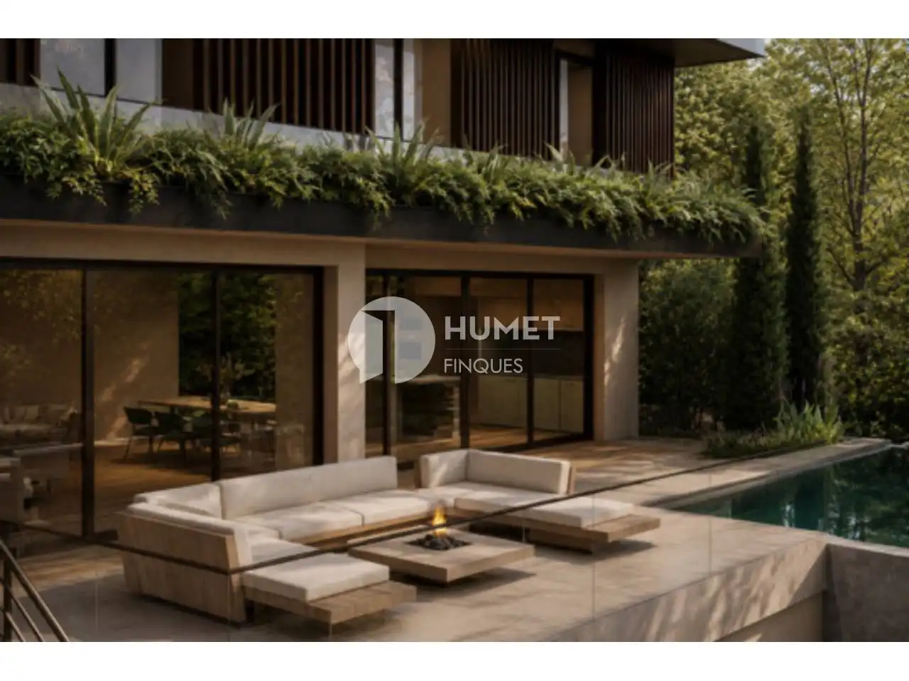 Terrassa de Casa o xalet en venda en Sant Cugat del Vallès amb Aire condicionat, Calefacció i Jardí privat
