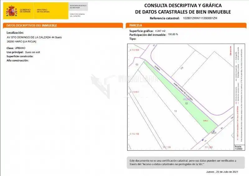 Industrial land for sale in Avenida Santo Domingo de la Calzada 48, imagen 2