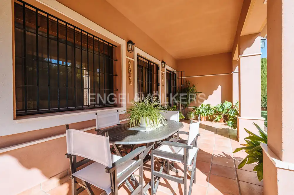 Terraza de Casa o chalet en venta en Bormujos con Aire acondicionado, Calefacción y Jardín privado