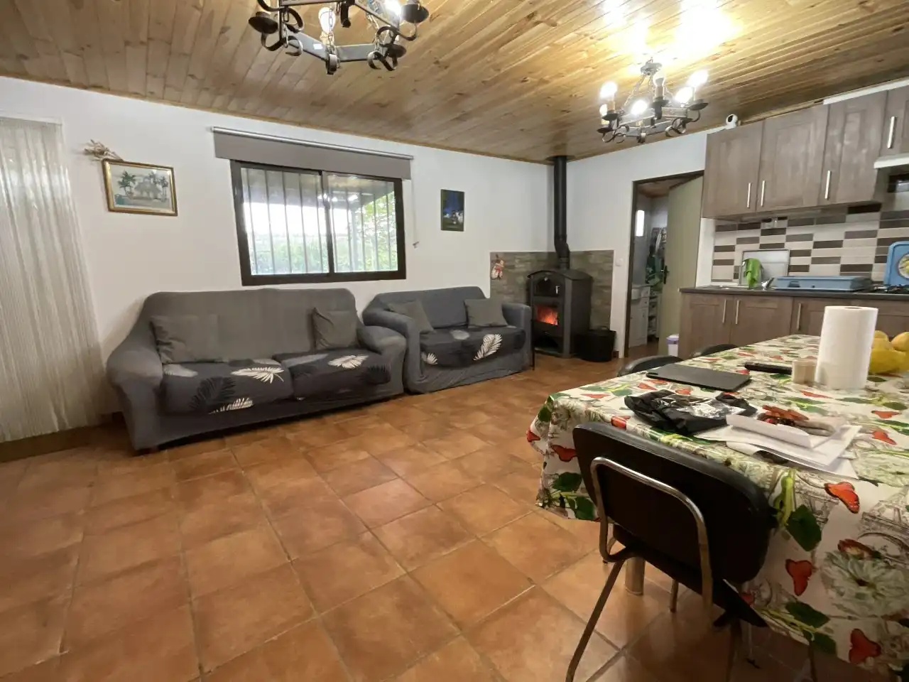 Sala de estar de Finca rústica en venta en Santo Domingo de la Calzada con Jardín privado