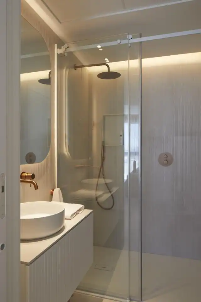 Baño de Apartamento en venta en La Manga del Mar Menor con Aire acondicionado, Calefacción y Jardín privado