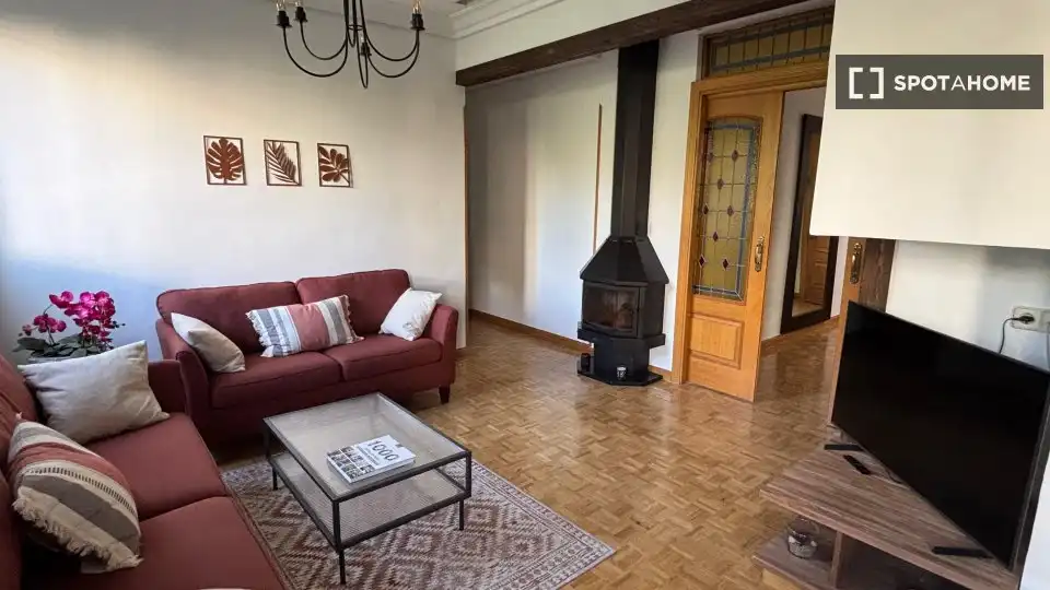 Sala d'estar de Apartament per a compartir en Madrid amb Aire condicionat, Calefacció i Terrassa