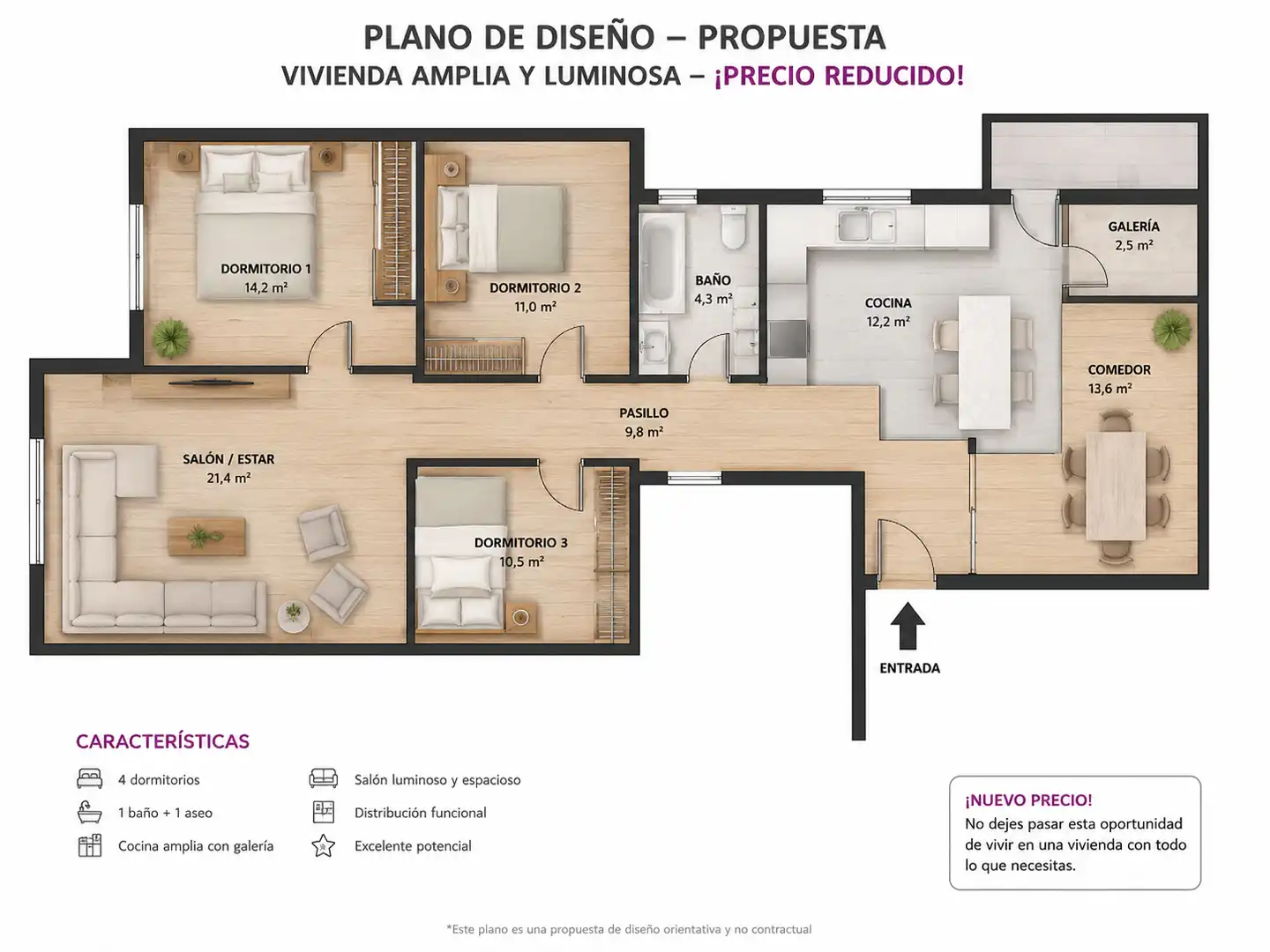 Piso en venta en Barcelona con Aire acondicionado, Calefacción y Parquet