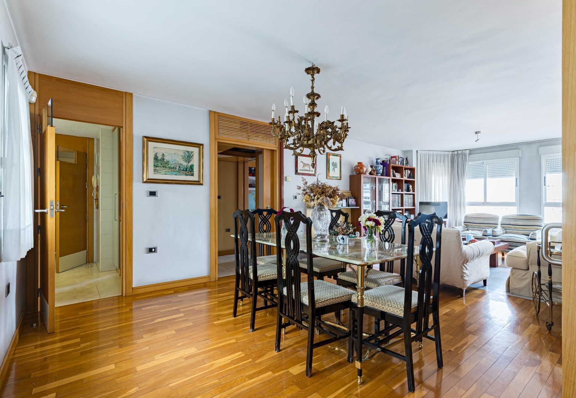 Dining room of Flat for sale in  Murcia Capital  with Air Conditioner, Heating and Parquet flooring