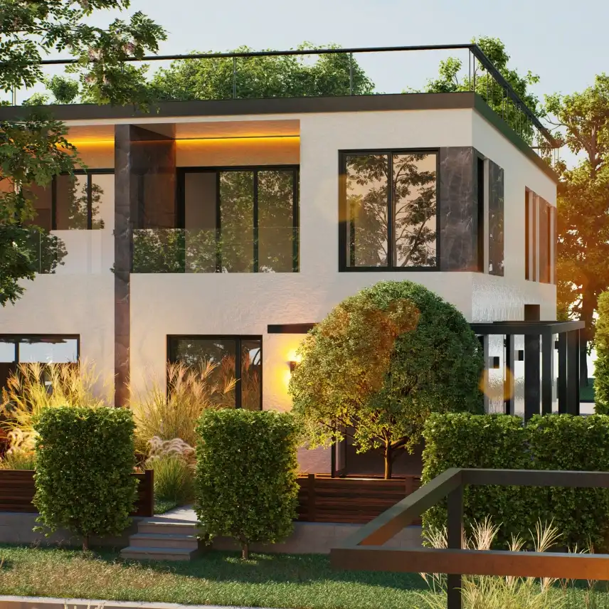 Exterior view of Detached homes for sale in Lloret de Mar  with Air Conditioner, Private garden and Parquet flooring