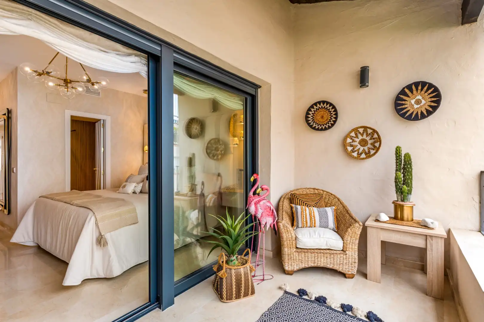 Balcony of Attic for sale in Marbella  with Air Conditioner, Terrace and Furnished