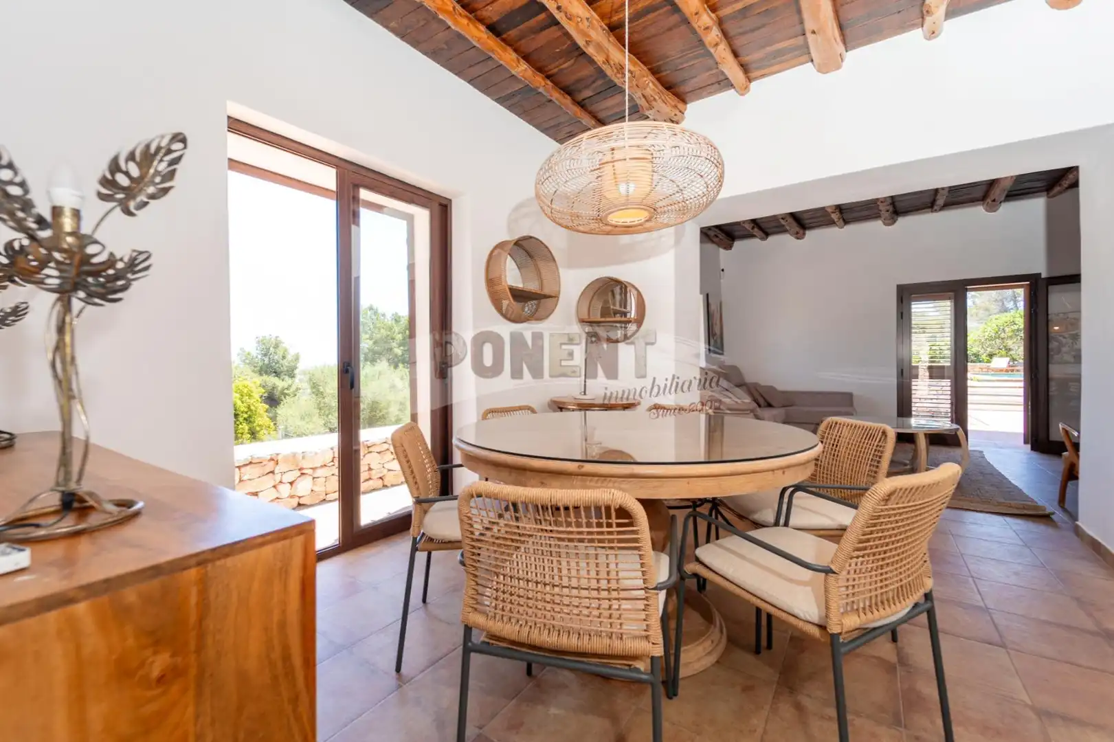 Comedor de Casa o chalet de alquiler en Sant Josep de sa Talaia con Aire acondicionado, Calefacción y Jardín privado