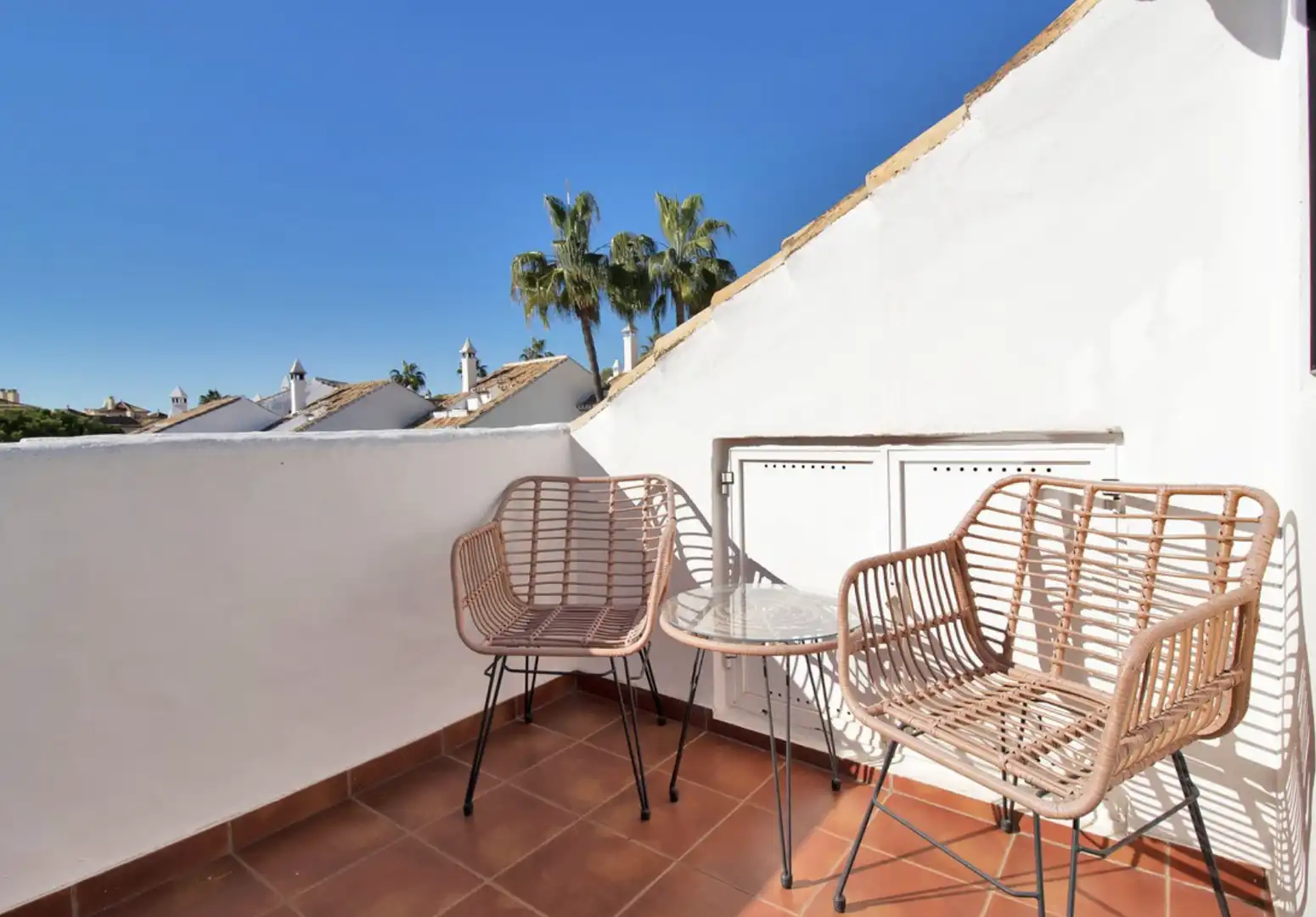 Terraza de Casa adosada en venta en Marbella con Aire acondicionado, Jardín privado y Terraza