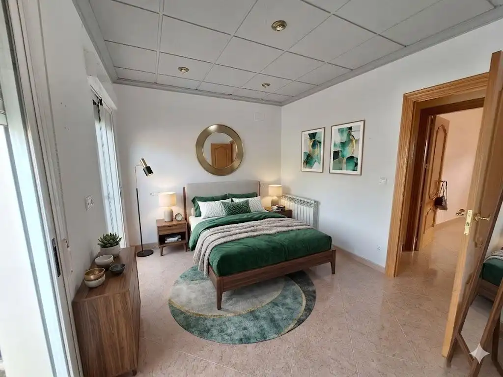 Habitación de Casa o chalet en venta en Algueña con Calefacción, Balcón y Jacuzzi