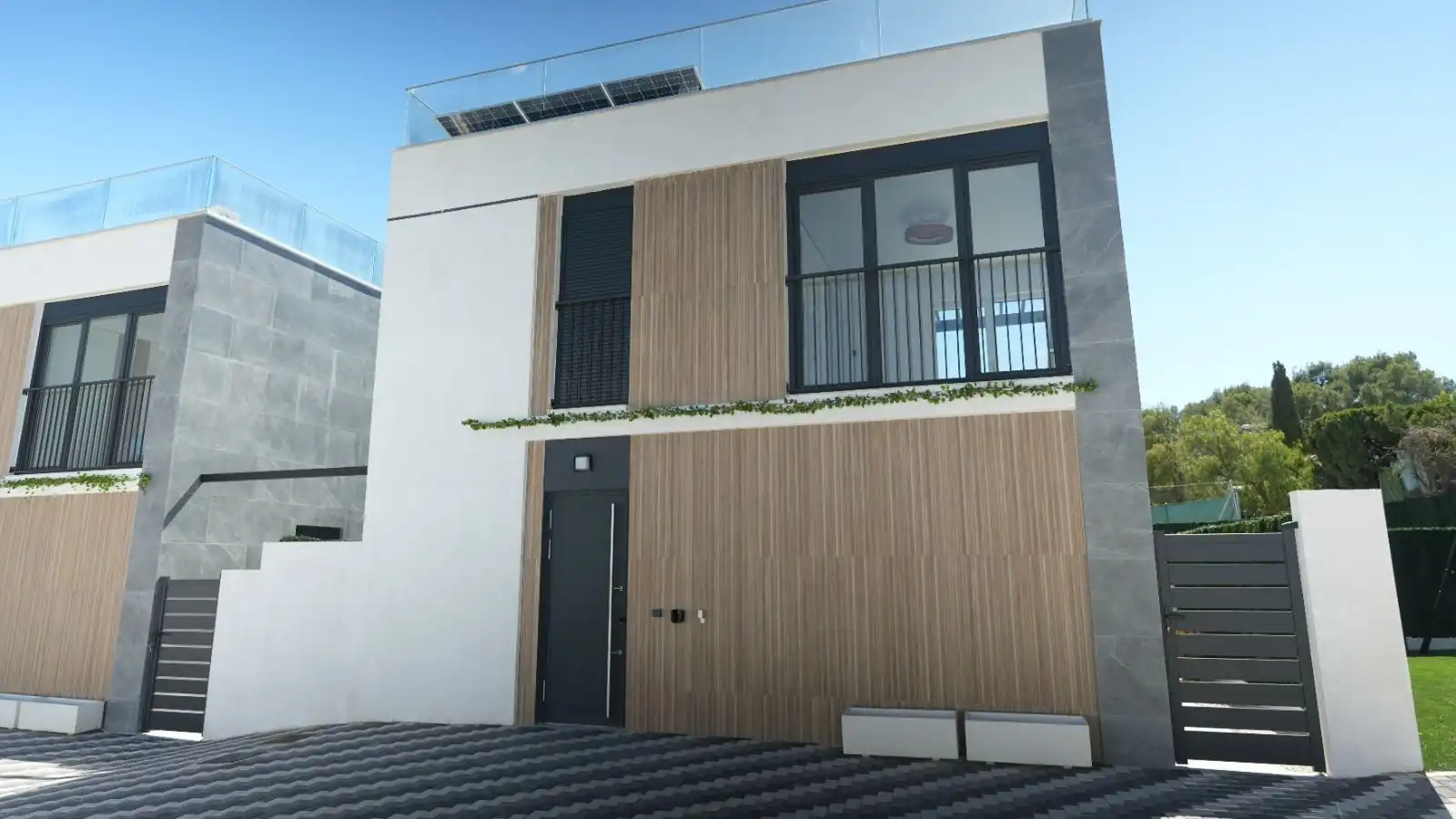 Vista exterior de Casa o chalet en venta en La Nucia con Aire acondicionado, Jardín privado y Terraza
