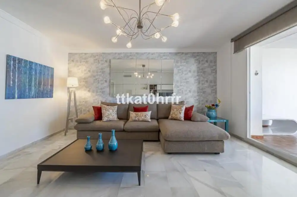 Living room of Apartments for rent in Marbella  with Air Conditioner, Terrace and Swimming Pool