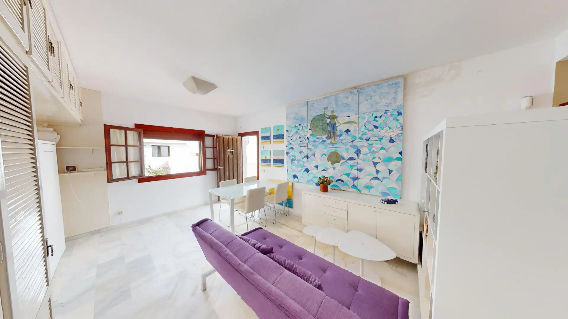 Living room of Flat for sale in Manilva  with Terrace, Furnished and Washing machine