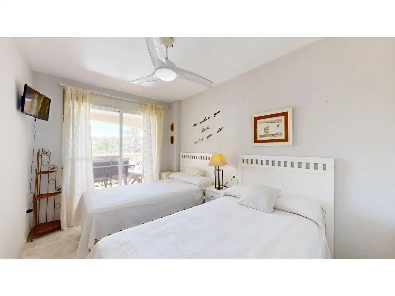 Bedroom of Flat for sale in Cullera  with Air Conditioner, Private garden and Terrace
