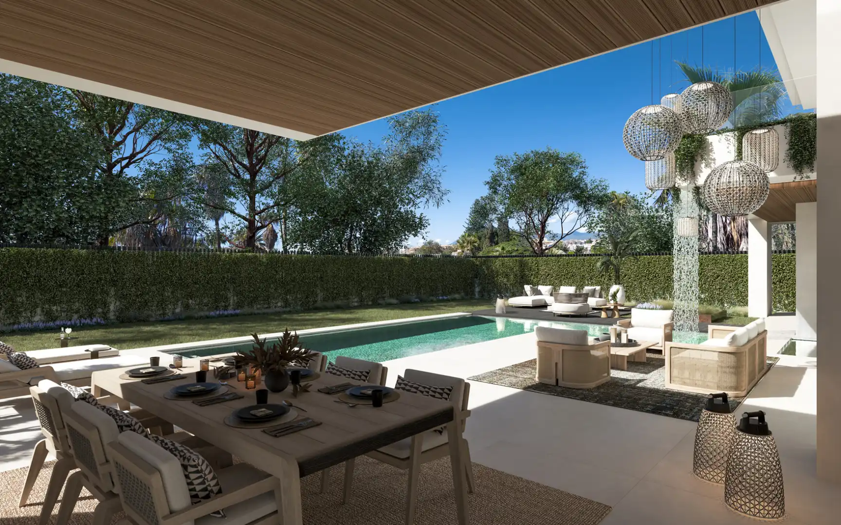 Terrassa de Casa o xalet en venda en Marbella amb Aire condicionat, Calefacció i Jardí privat