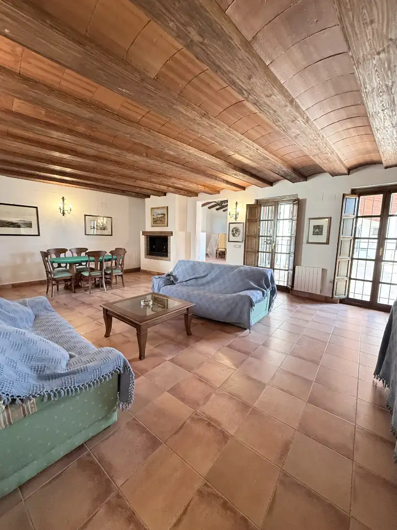 Sala d'estar de Casa o xalet en venda en El Bonillo amb Calefacció, Jardí privat i Terrassa