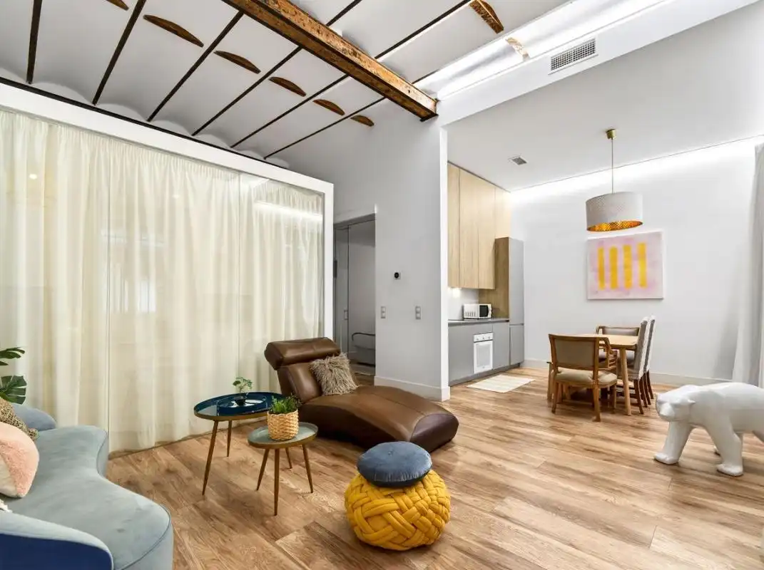 Sala de estar de Planta baja en venta en Madrid con Aire acondicionado, Calefacción y Amueblado