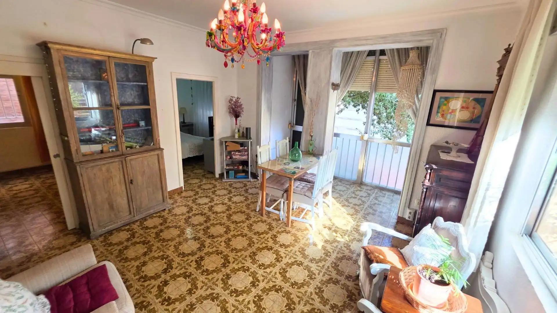 Living room of Flat for sale in Almería  with Air Conditioner, Private garden and Balcony