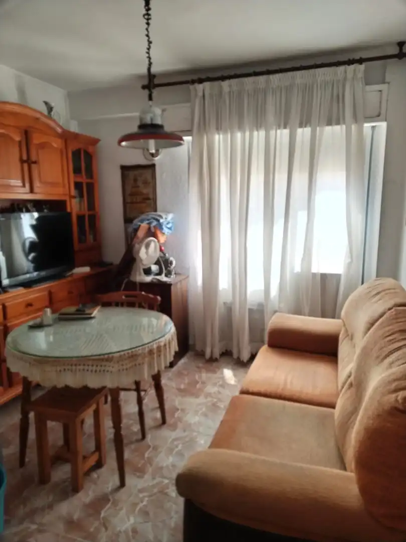 Living room of Flat for sale in Valencia  with Furnished and Balcony