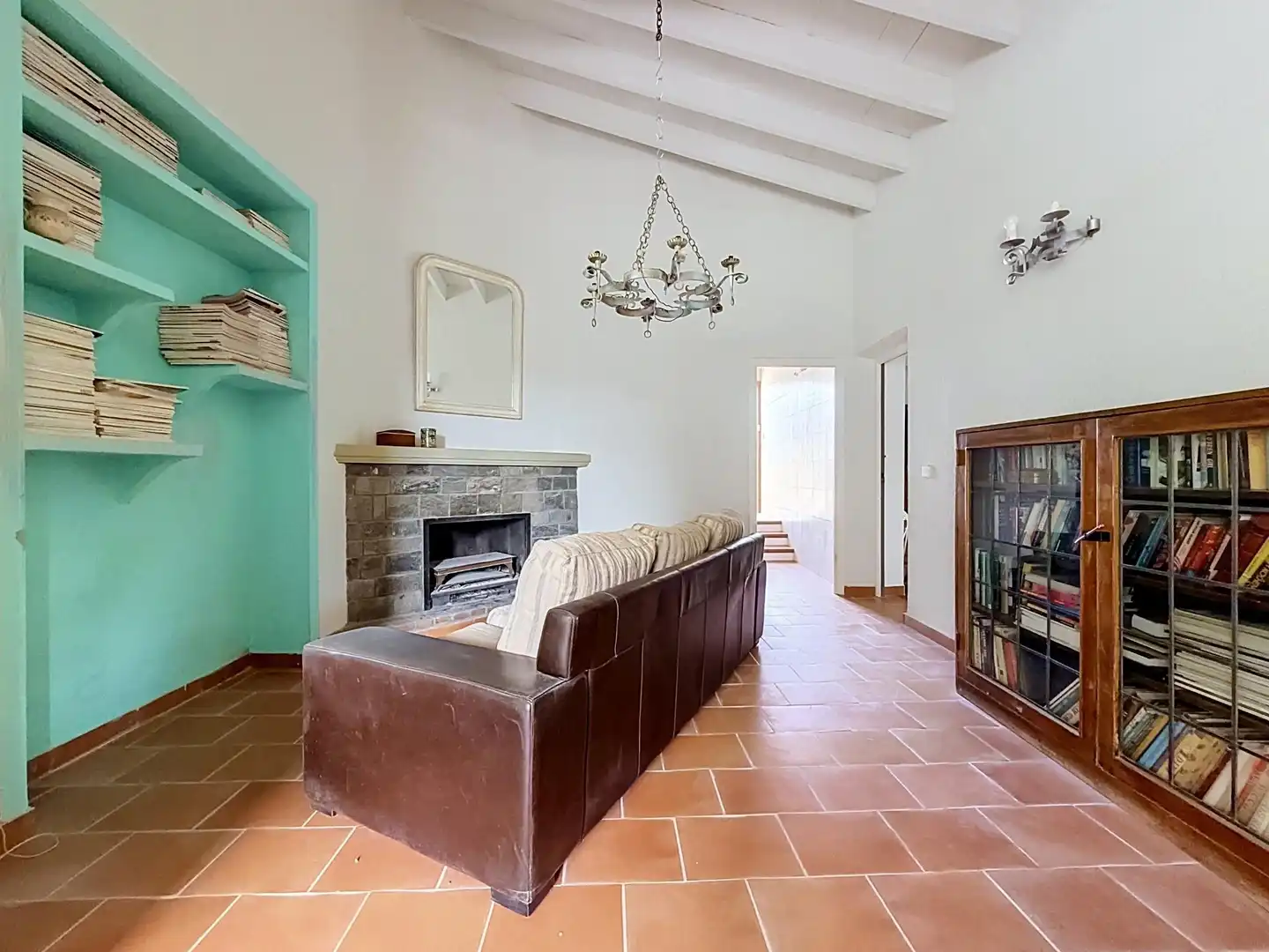 Sala de estar de Finca rústica en venta en Castalla, Alicante